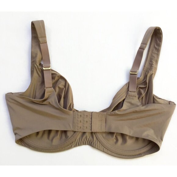 Cuup The Scoop Bra 36F Cup Underwire Unlined No Padding Luxe Beige Taupe Sun - Picture 4 of 11